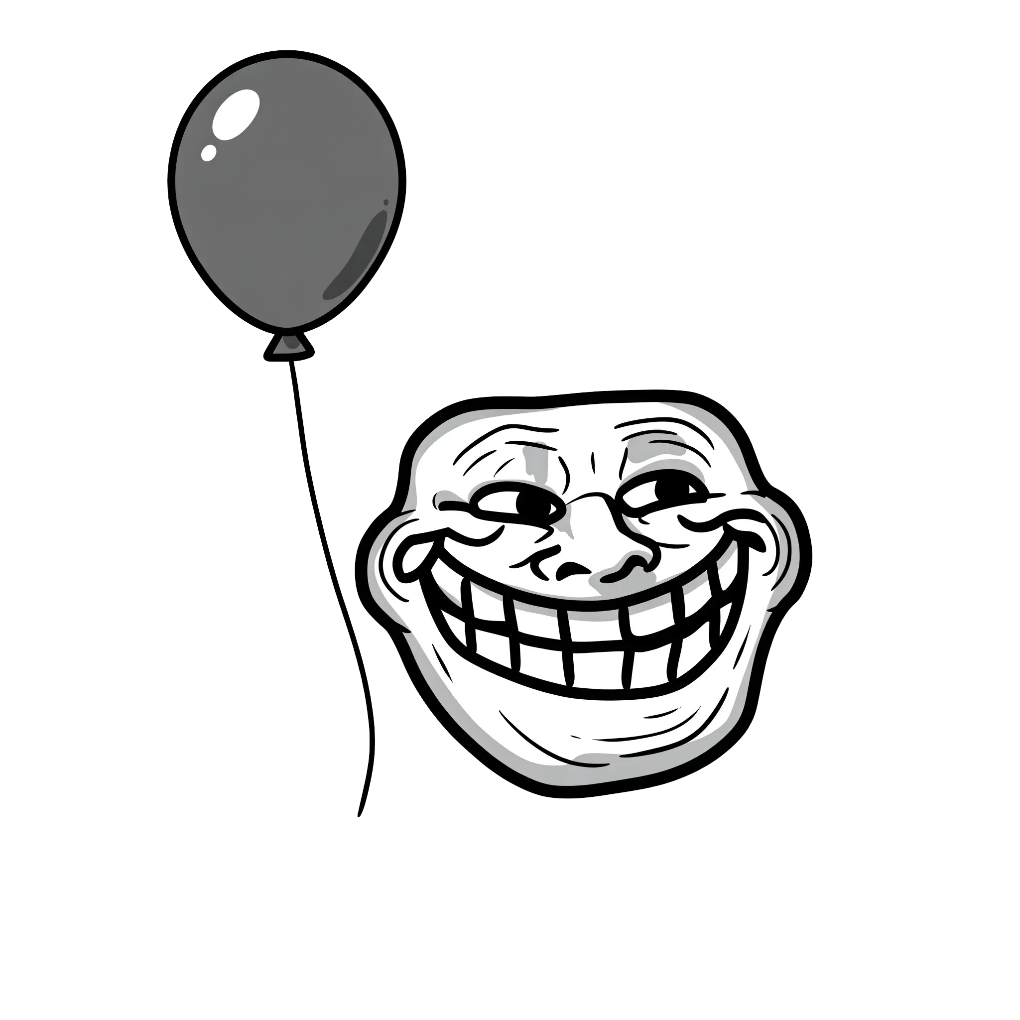 troll face download png, troll face png