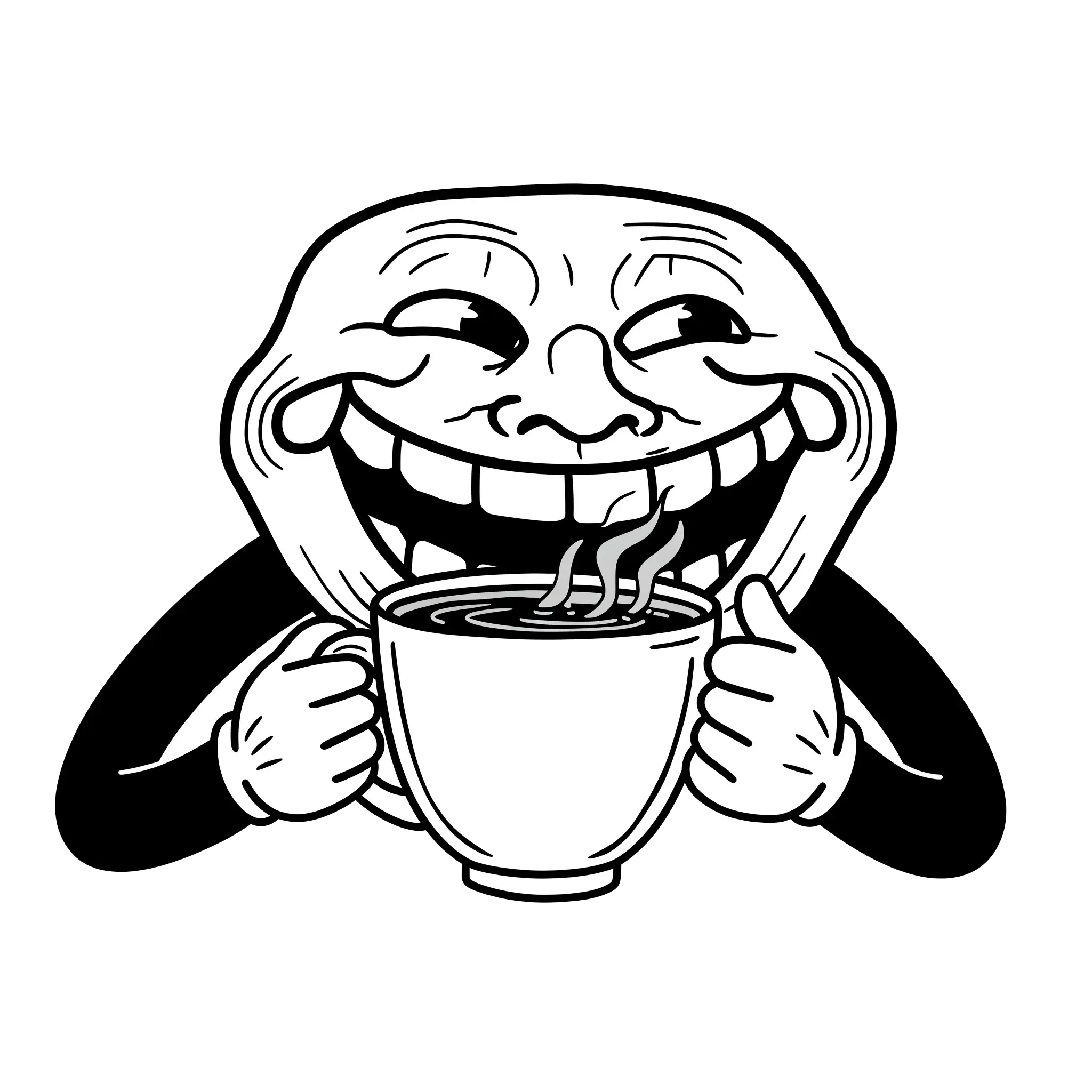troll face download png, troll face png