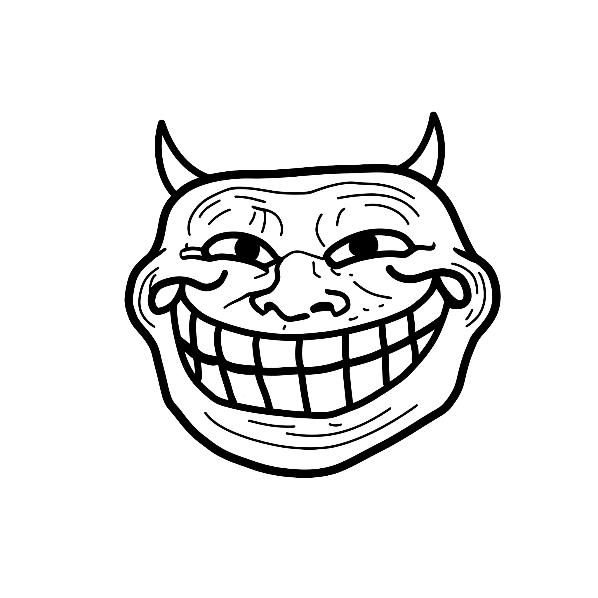 troll face download png, troll face png