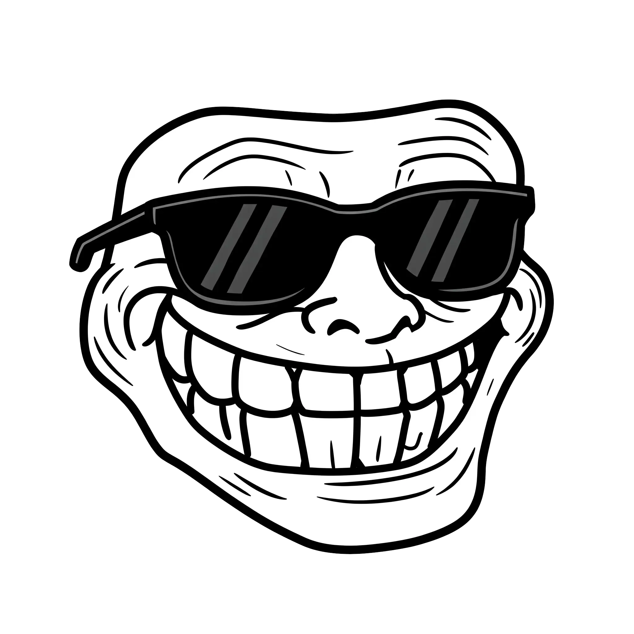 troll face download png, troll face png