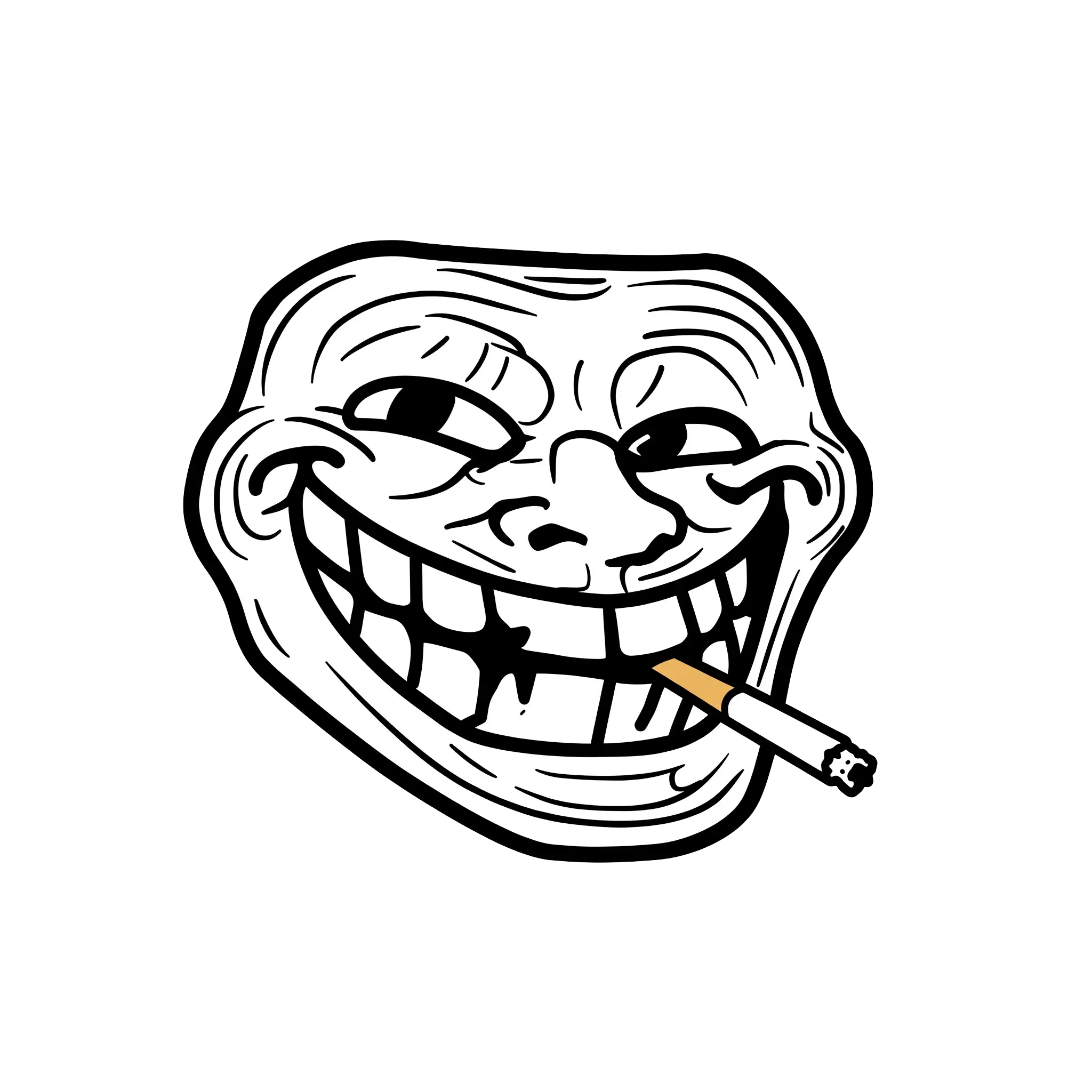 troll face download png, troll face png