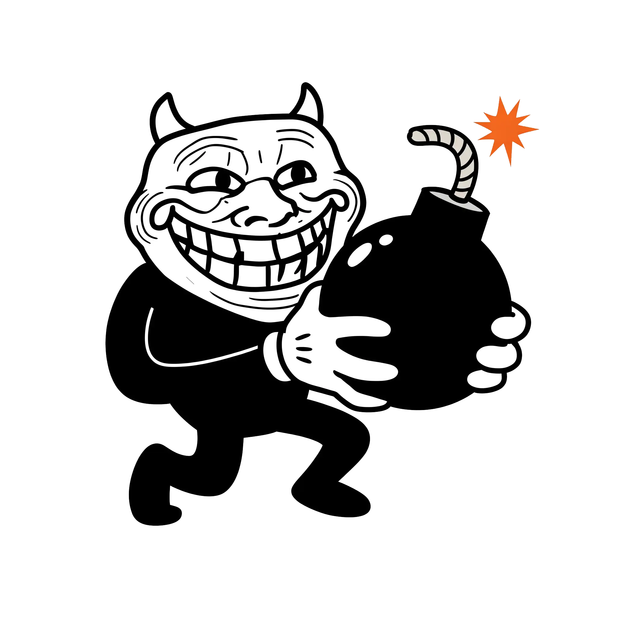 troll face download png, troll face png