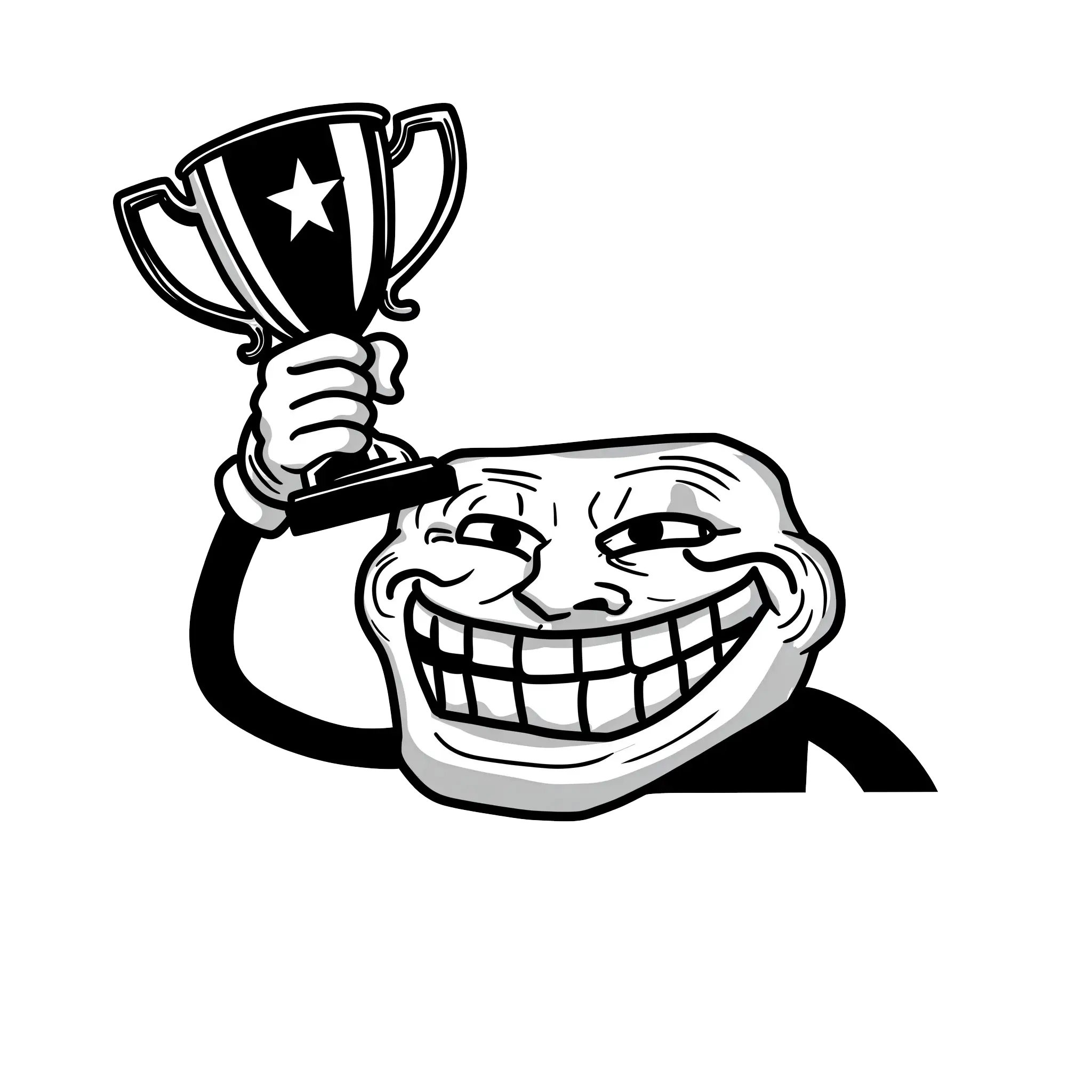 troll face download png, troll face png