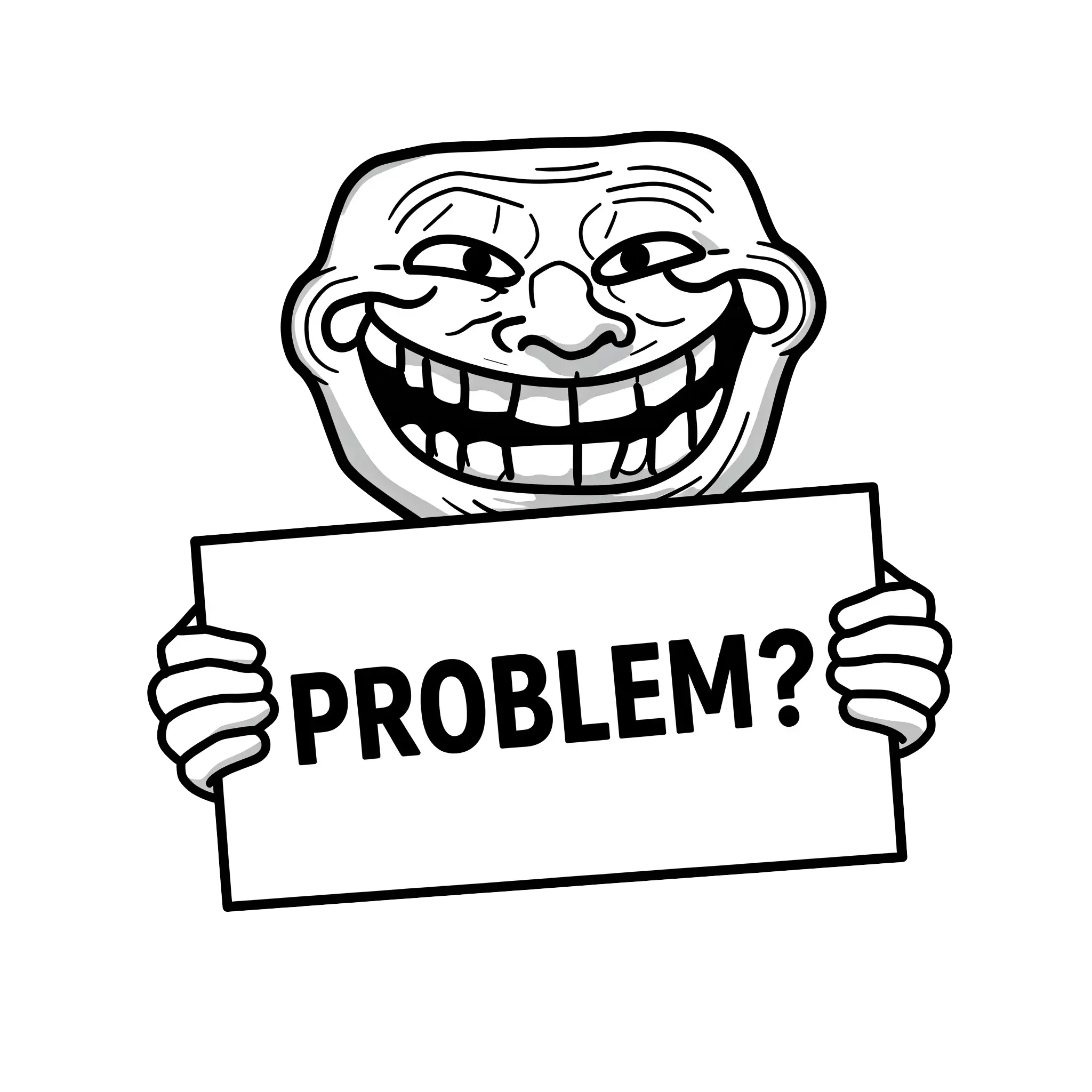 troll face download png, troll face png