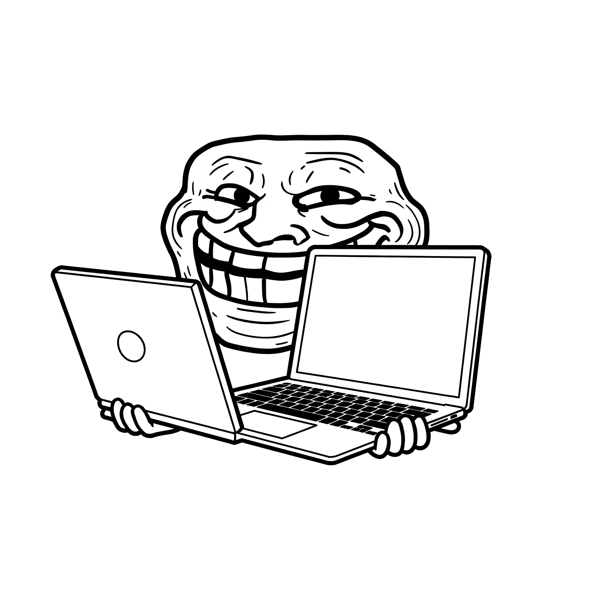 troll face download png, troll face png