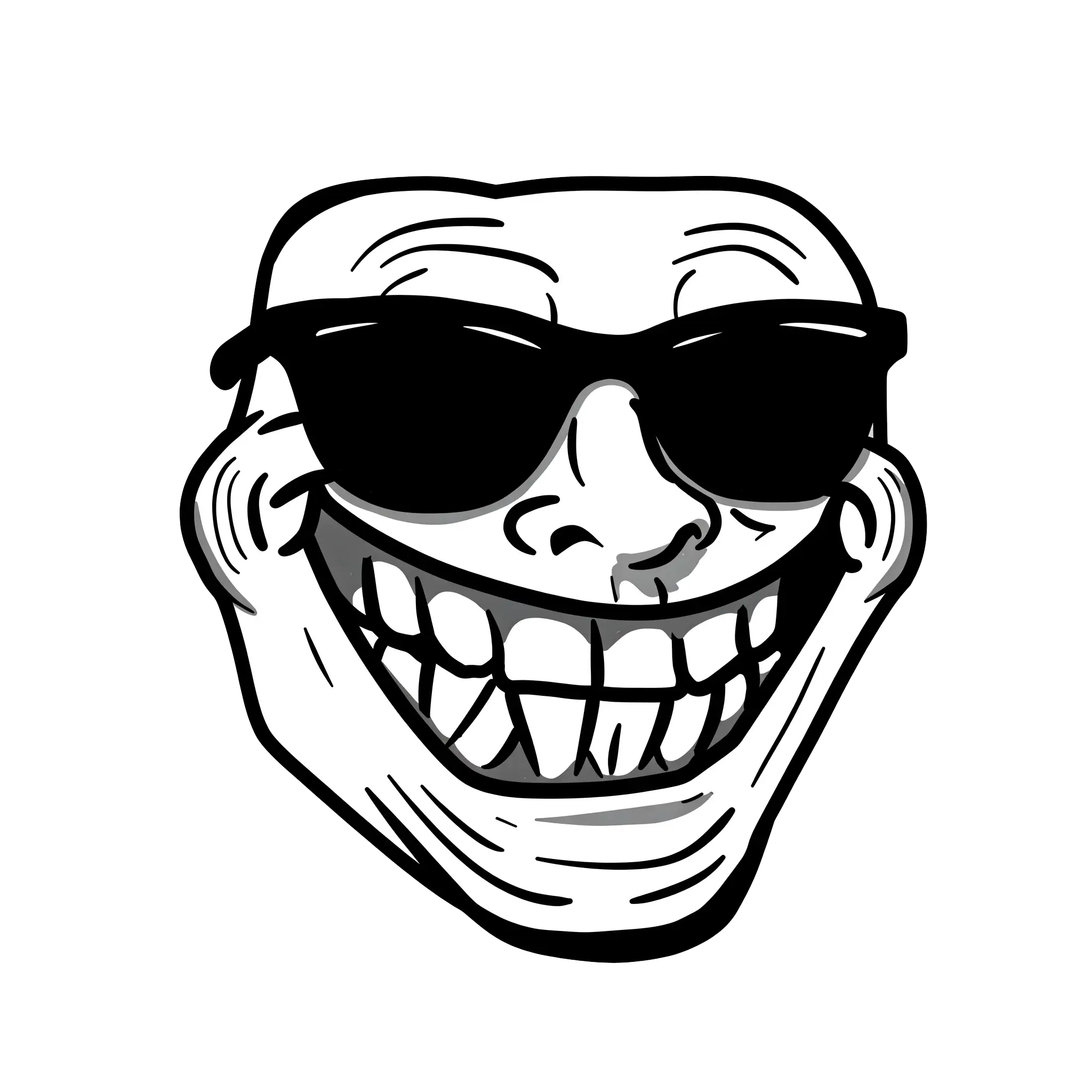 troll face download png, troll face png